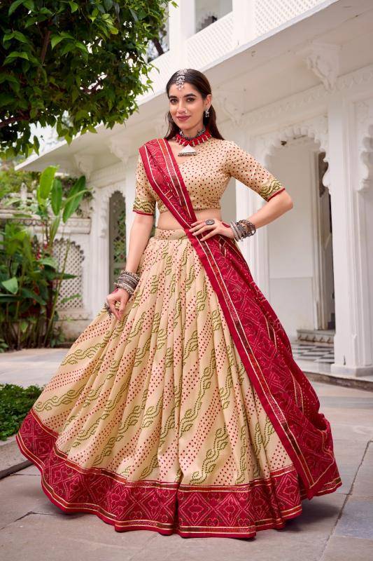 GAURI Tasar Silk OWT Bulk lehenga choli suppliers